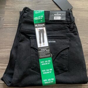 Hudson Jeans Men's Straight Black Denim